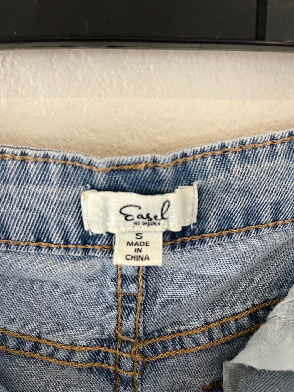 Light Blue Denim Maxi Skirt - Easel - Picture 2 of 5